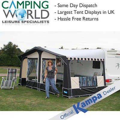 Kampa Carnival 850cm Caravan Awning 2012 Steel Frame CHARCOAL / IVORY