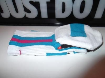 nike elite basketball crew sock 2 0 sz large 8 12 white south beach 