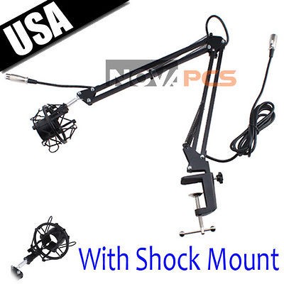 Broadcast Studio Microphone Suspension Boom Scissor Arm stand with 