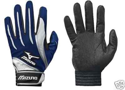 new mizuno milestone adult batting gloves navy small time left