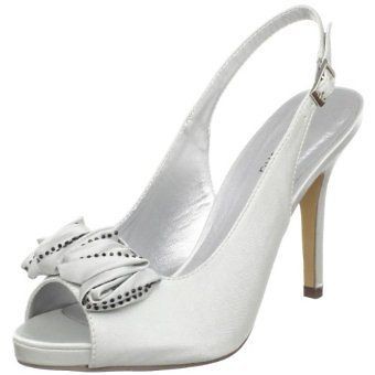 Menbur/Paco Mena Grey/Silver Wedding High Heel Shoes HALF PRICE £27 