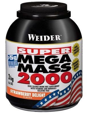 weider nutrition mega mass 2000 strawberry 3000g from united kingdom