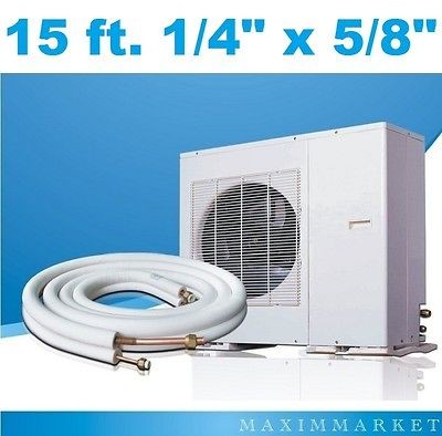 15 ft. Mini Split A/C Connection Line Set 1/4 X 5/8 for all 