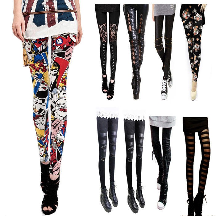 new girls slim legging warm skinny pencil pant S M L XL free 