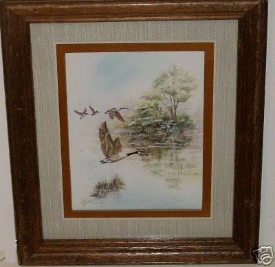 anni moller geese in flight print framed 