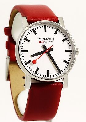 MONDAINE Mens Watch EVO Railways White Dial A660.30344.11SBC NEW