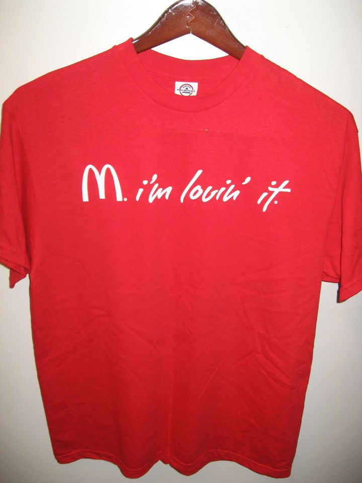 McDonalds Hamburgers Restaurant Golden Arches Im Lovin It Logo Red 