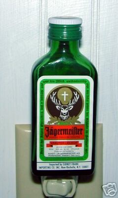 jagermeister mini liquor bottle night light 