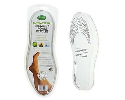 ultra fresh antibacterial memory foam insoles 1 pair