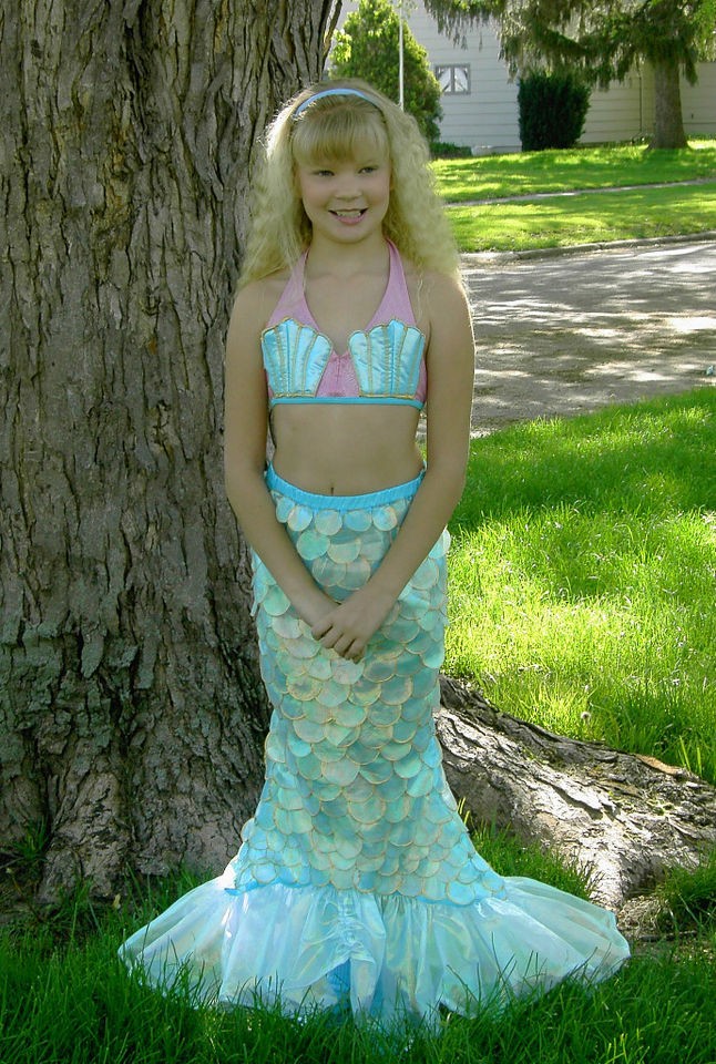 mermaid tail costume tail only beautiful handmade sz 8 10