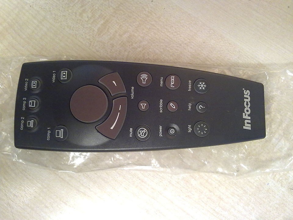 INFOCUS 340 0240 01 PROJECTOR REMOTE 590 0198 XX LP620 LITEPRO 220 720 