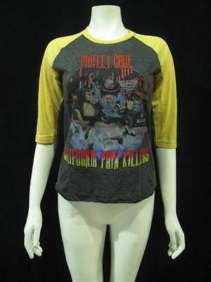 motley crue theaters of pain tour 1985 t shirt women xs