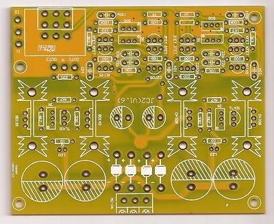 Symmetric Complementary J FET preamplifier JC 2 PCB stereo 