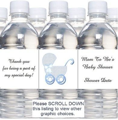 20 baby shower favors custom water bottle labels group 5