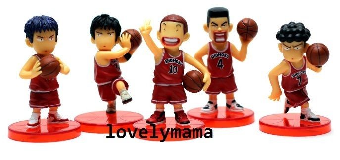 Japan anime Slam Dunk pvc action figures toy doll set of 5 pieces set