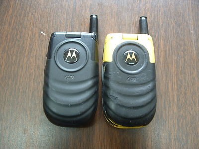 Lot of 2 Nextel Motorola Boost i530 Black/Yellow*TESTED*Rugged*Ready 