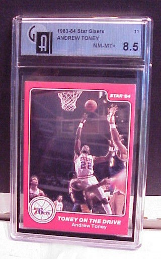 83 84 star sixers champs andrew toney card 11 gai