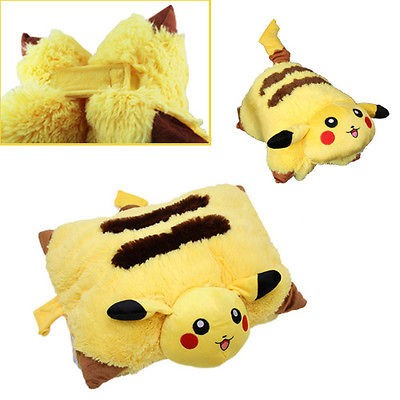 Anime Pokemon Pikachu Pet Pillow Transforming Cushion Soft Plush