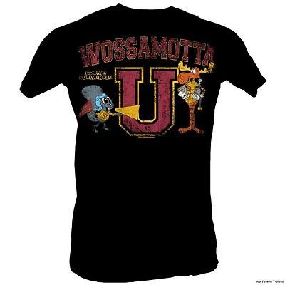 Licensed Rocky And Bullwinkle Wossamotta U. Adult Shirt S 2XL