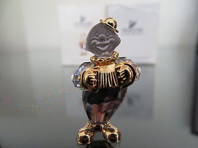 SWAROVSKI ACCORDIAN CLOWN PIN in ORIGINAL BOXES from CRYSTAL MEMORIES 