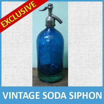 VINTAGE SODA SIPHON SYPHON   SELTZER BOTTLE   LEAD TOP   [ IMG_7578 ]