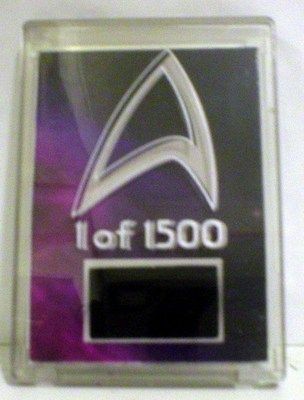 STAR TREK DEEP SPACE NINE AUTHENTIC COSTUME CARD 1 OF 1500 WORLDWIDE