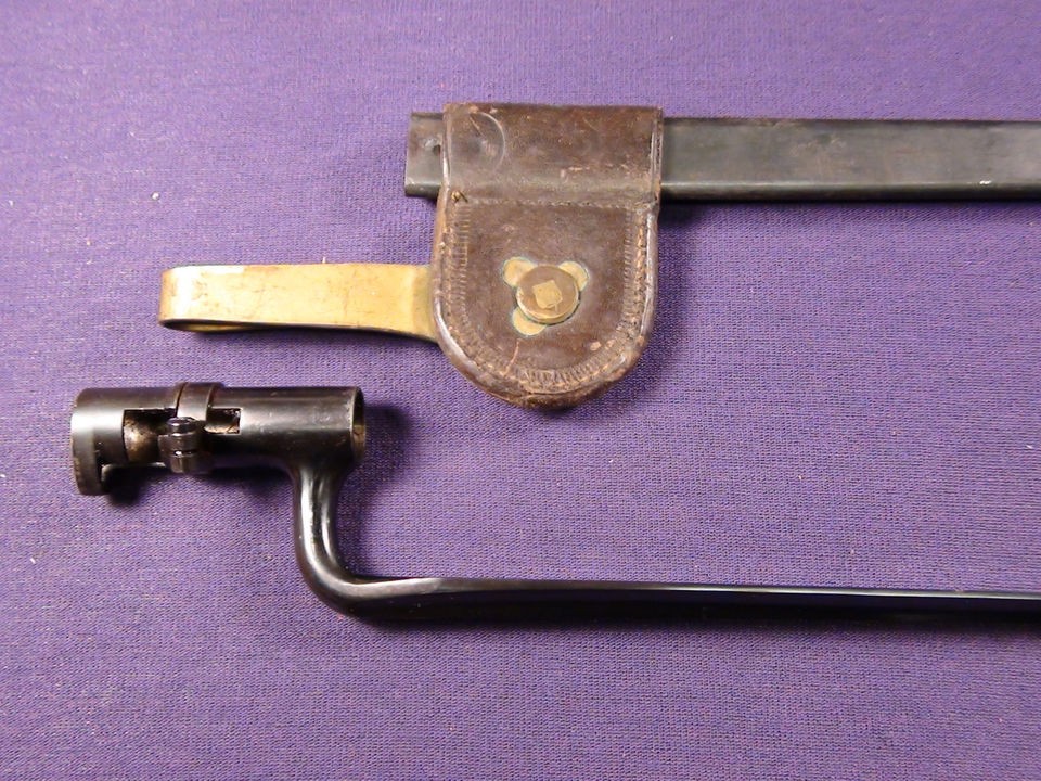   Military Model 1873 Trapdoor Bayonet +Scabbard and Hanger