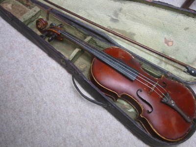 old violin nicely flamed nr stainer nice tailpice from germany