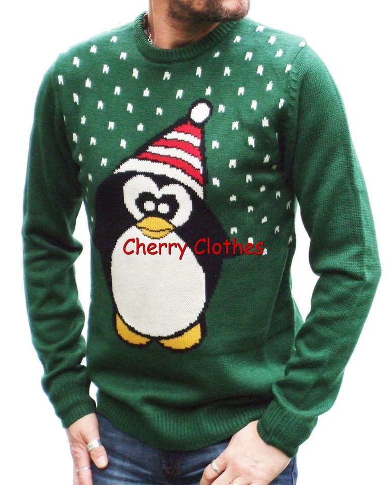   JUMPER SWEATER PULLOVER TOP  PENGUIN  ALL SIZES XS S M L XL XXL