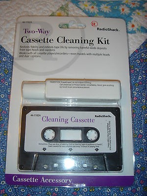 new radioshack 2 way cassette cleaning kit 44 1162a one