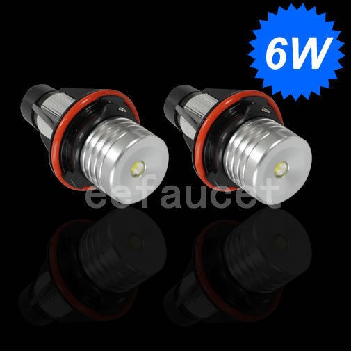 New 6W 12V Angel Eyes LED Bulb For BMW E39 E53 E60 E61 E63 E64 E65 E66 