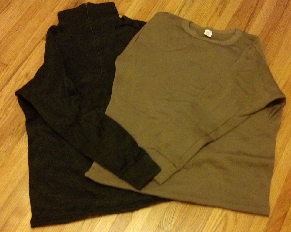 Polypropylene Thermal Underwear Crew or Zip Top ECWCS Military Issue 