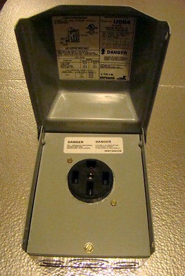 50 amp nema 14 50r rv connection receptacle outdoor raintite