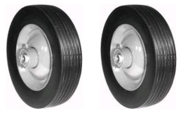 2998 (2) Heavy Duty Steel Wheels 2 Hub & Zerk Fitting Ransomes/Bobcat 