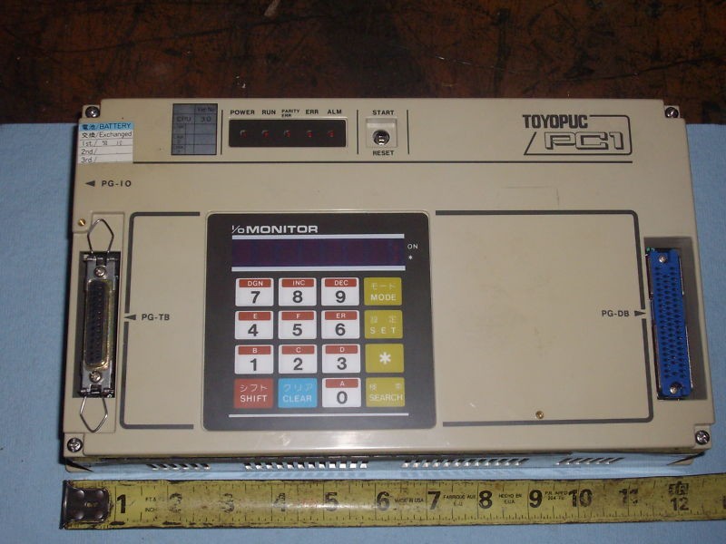 toyoda machine works toyopuc pc1 aa13623 control servo time left