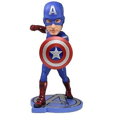 MARVEL THE AVENGERS NECA HEADKNOCKER CAPTAIN AMERICA 8 BOBBLE HEAD