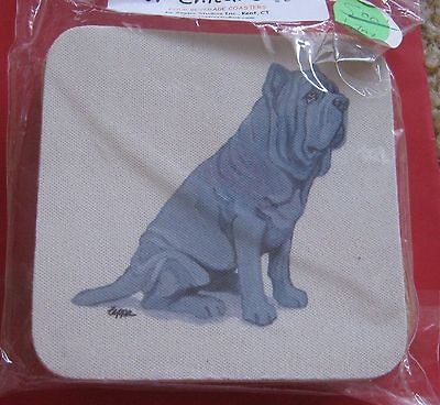 Neapolitan Mastiff Dog Party Animal Beer Coasters Set of 4 NEW ~ Drink 