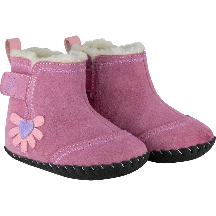 pediped hazel pink boots 6 12 12 18 18 24 months new