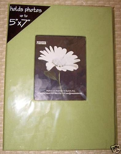 pioneer photo album da57cbf 5x7 24 pocket frame sage time