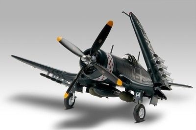 48 wwii usn fighter corsair f4u 4 plastic model