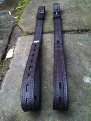 CLOSED RING SADDLE STIRRUP LEATHERS 100% English 4 Torsion WOW 