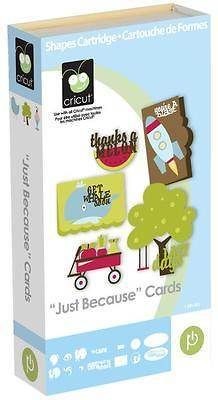 cricut just because cards cartridge brand new 