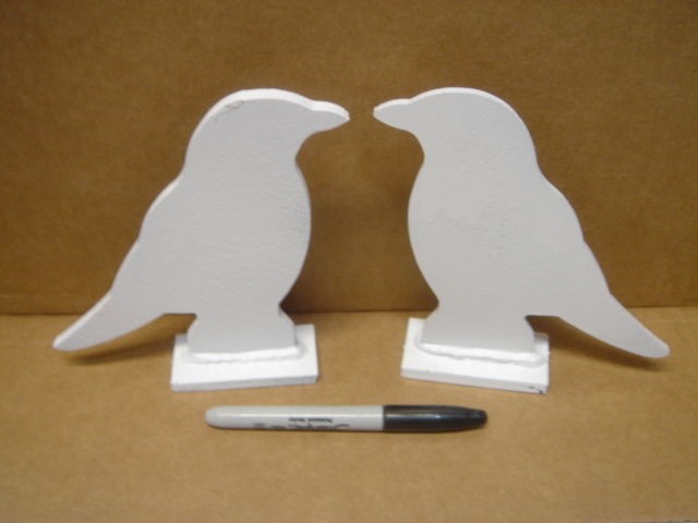 Crow Silhouette Target Targets   2 Pcs 1/4 Steel