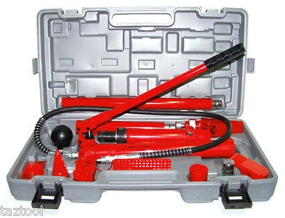 10 TON PORTA POWER HYDRAULIC JACK BODY FRAME REPAIR KIT TOOLS