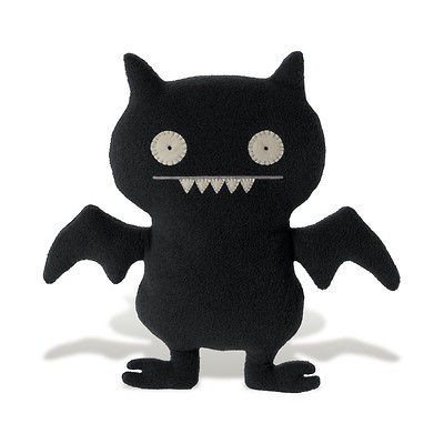 nwt uglydoll pretty ugly ice bat black 13 5 plush