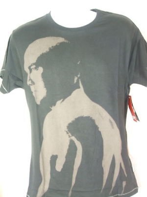 bj penn authentic ufc gray face off t shirt new