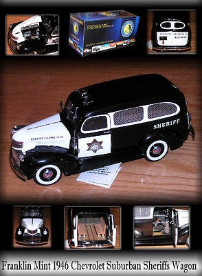 FRANKLIN MINT 1946 SHERIFFS PADDY WAGON MINT IN FACTORY BOX VERY 