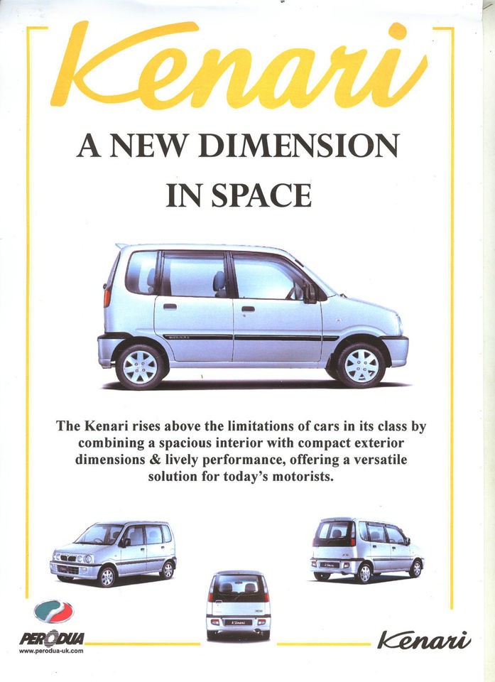 perodua kenari gx ez brochure from united kingdom 