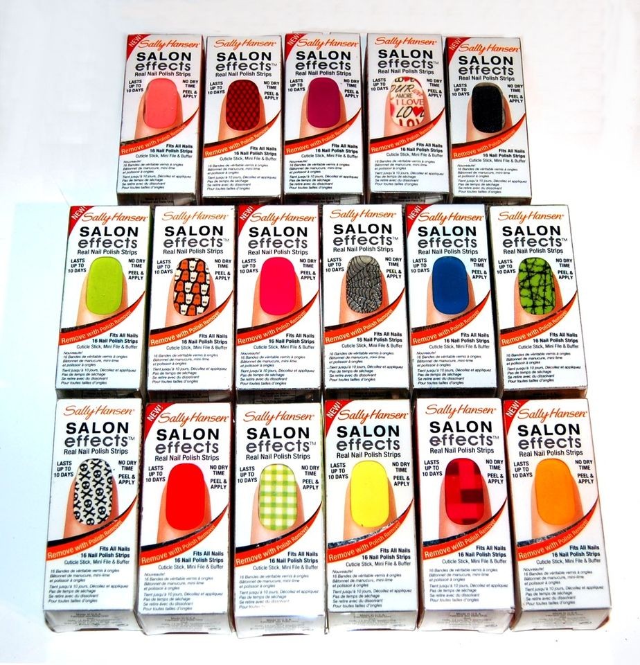 new sally hansen salon effects nail polish strips