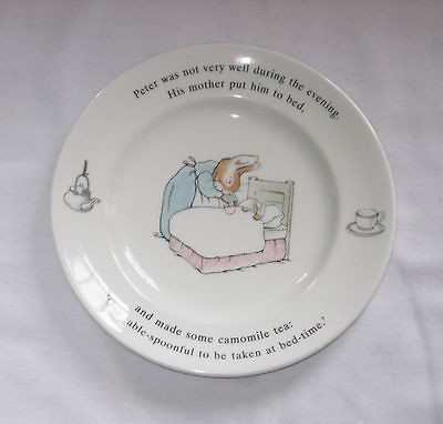 Wedgwood England Peter Rabbit Beatrix Potter Bread Butter Plate Put 